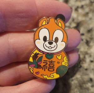 (5 For $30) Disney Pin Chip Chipmunk Lunar New Year Parks Exclusive Pin